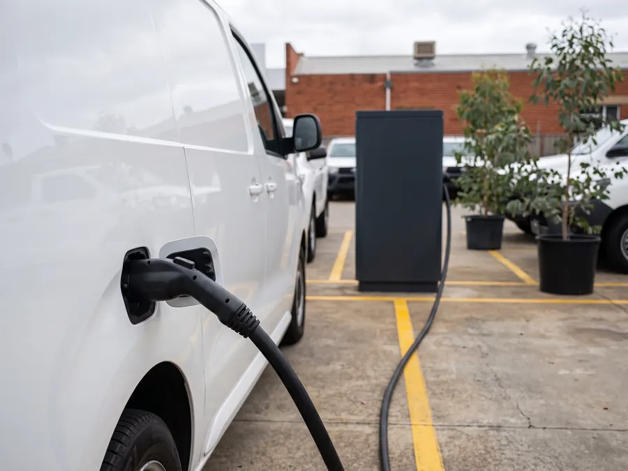 Commercial EV charging at a dealership site in Perth